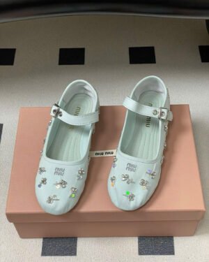 Miu Miu Mary Jane Floral Women's Ballet Shoes