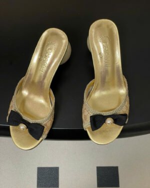 Chanel Coco Double C Logo Ribbon Women's Sandals