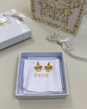 Dior CD Tribales Ribbon Earrings
