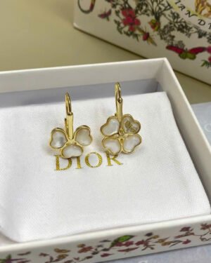 Dior Sparking Clover Earrings