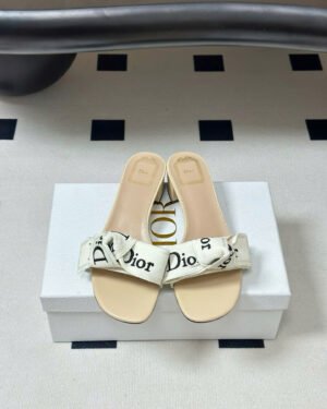 J'Adior Soupir Embroidered Cotton Sanals 3.5cm