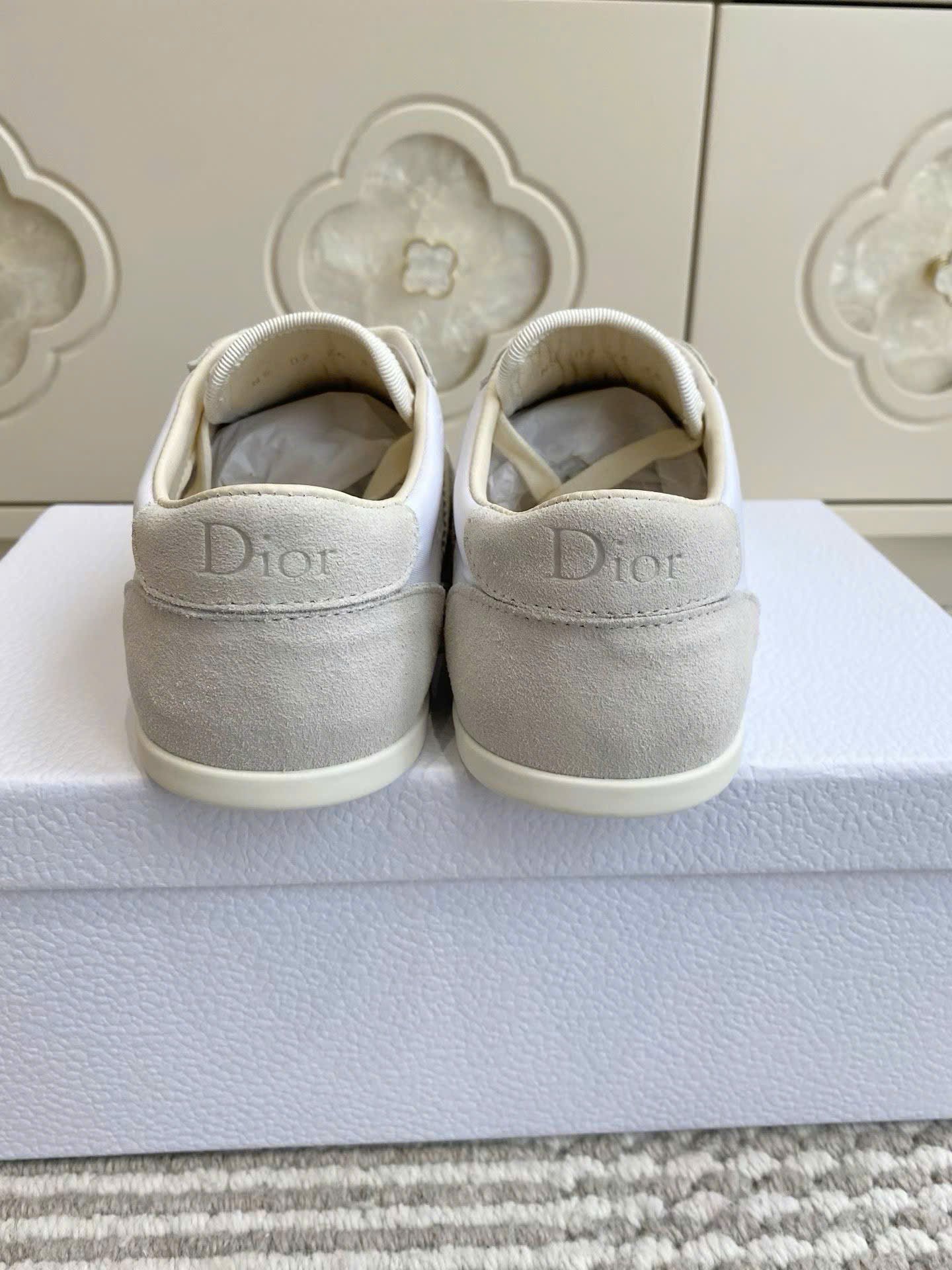 Dior Ribbon Sneaker in Suede Calfskin Women's Shoes - Image 3