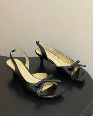 Dior Bow Heeled Slingback Sandal Soupir 4.5cm