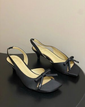 Dior Bow Heeled Slingback Sandal Soupir 4.5cm
