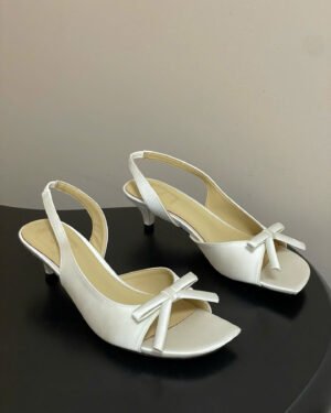 Dior Bow Heeled Slingback Sandal Soupir 4.5cm