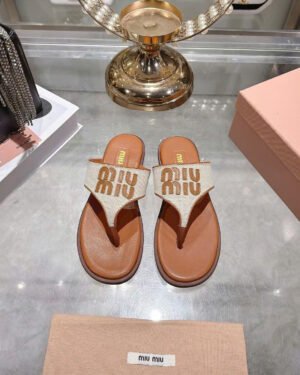 Miu Miu Raffia Slide Sandals Effortless Summer Luxury