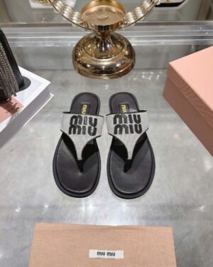 Miu Miu Raffia Slide Sandals Effortless Summer Luxury