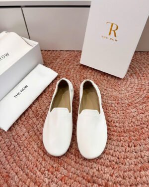 The Row Leather Loafers in Nero The Epitome of Quiet Luxury Shoes