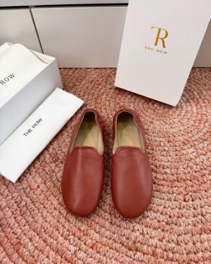 The Row Leather Loafers in Nero The Epitome of Quiet Luxury Shoes