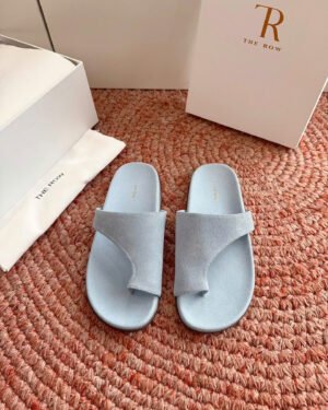 The Row Leather Flip Flop Sandals Elevated Coastal Minimalism