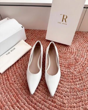 The Row Women's Real Leather Pointed-Toe Pumps Shoes