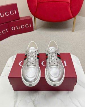 Gucci Unisex Stretch GG Canvas Low-Top Sneakers