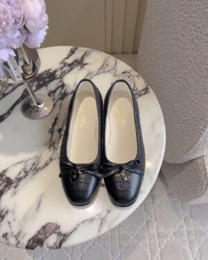 Chanel Coco Tweed Ballerina Flats Shoes
