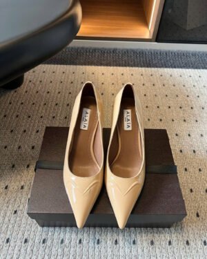 Alaïa 3D Coeur Patent Leather Pumps Shoes 9cm