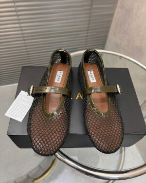 Alaïa Mesh Ballet Flats Shoes