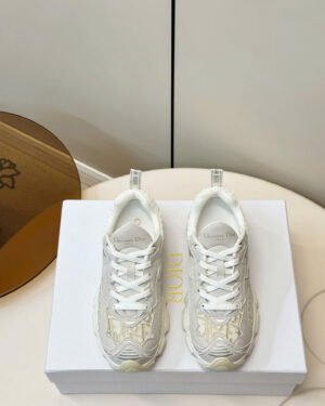 Dior Vibe Sneaker Oblique Embroidered Mesh Women's Shoes