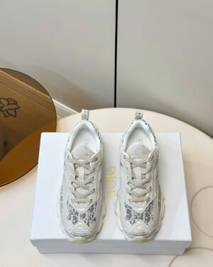 Dior Vibe Sneaker Oblique Embroidered Mesh Women's Shoes