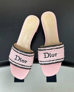 Dioriviera Dior Woven Crocheted Raffia-Effect 4cm
