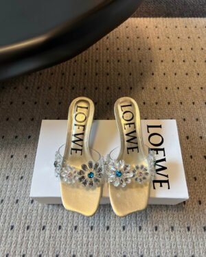 Loewe Paula's Ibiza Toy Crystal Flowers Sandals