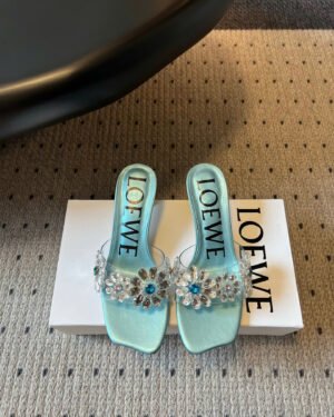 Loewe Paula's Ibiza Toy Crystal Flowers Sandals