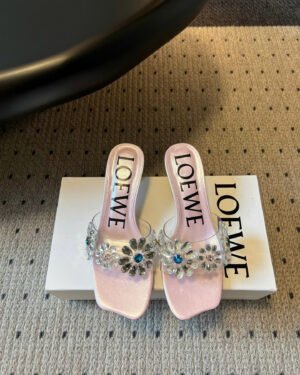 Loewe Paula's Ibiza Toy Crystal Flowers Sandals