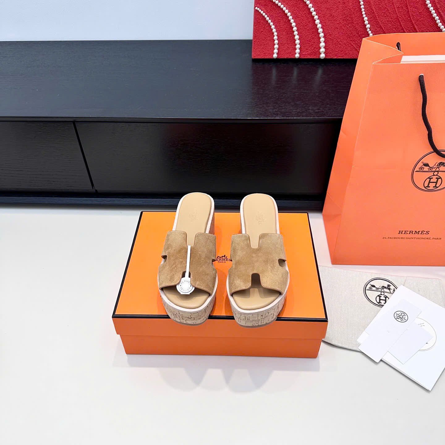Hermès Eze 30 Platform Sandal 6cm