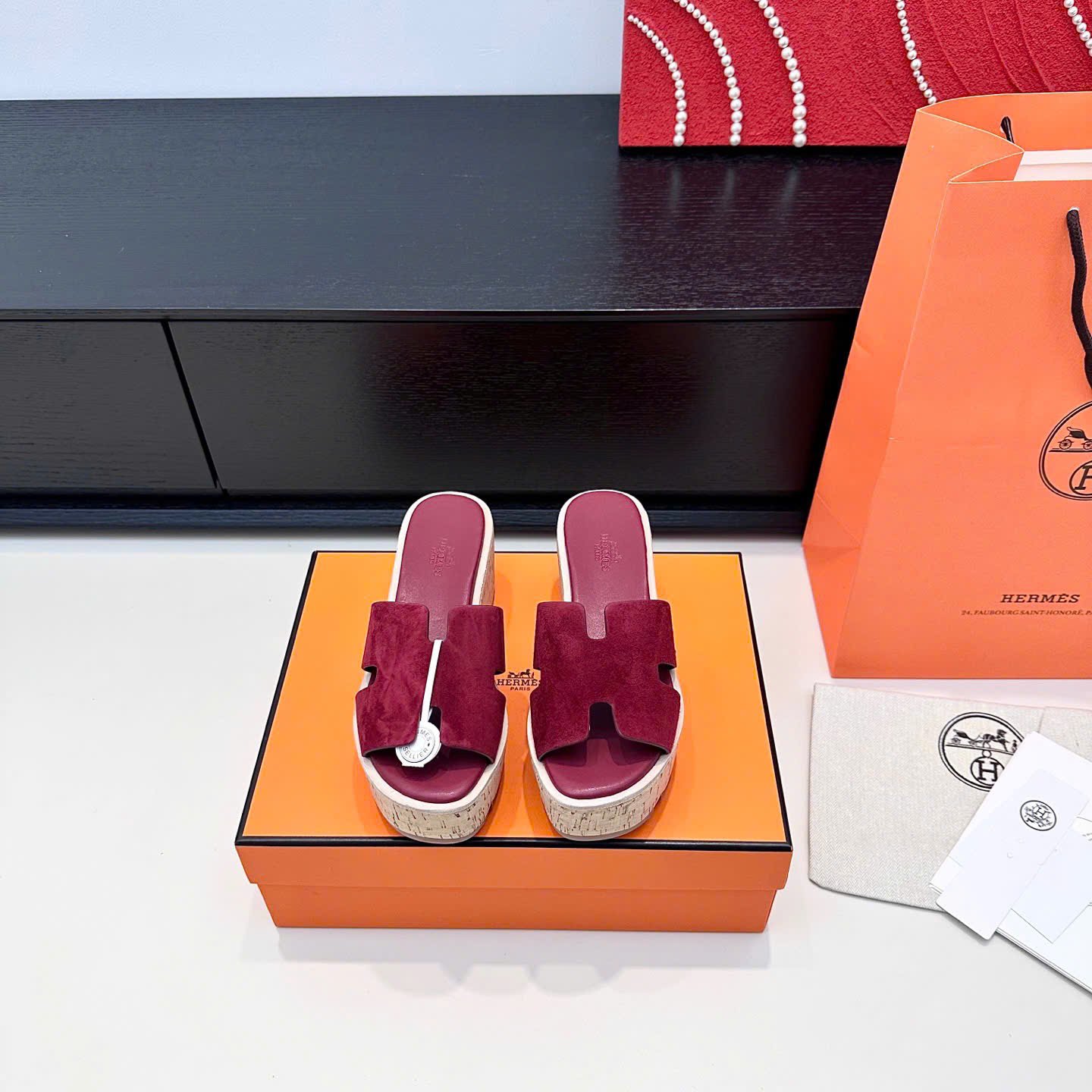 Hermès Eze 30 Platform Sandal 6cm