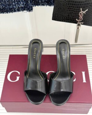 Gucci Women's Castello Slides with Bamboo Motif 7.5cm