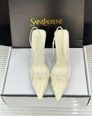 Saint Laurent Chica Slingback Pumps Shoes 10.5cm