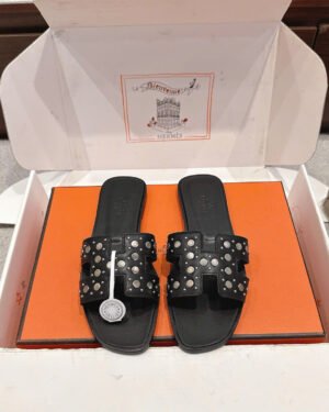 Hermès Oran Clou de Selle Studded Sandal