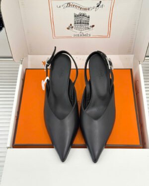 Hermès Lover 40 Slingback Pump Shoes