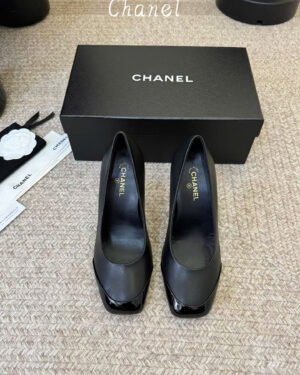 Chanel Iridescent Lambskin Heeled Pumps Shoes