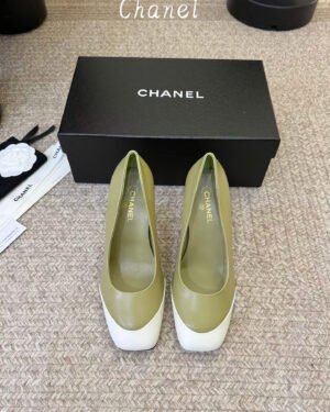 Chanel Iridescent Lambskin Heeled Pumps Shoes