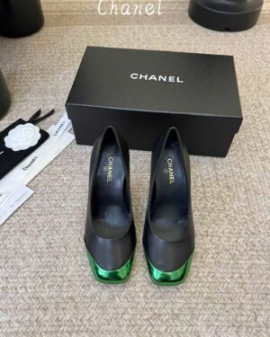 Chanel Iridescent Lambskin Heeled Pumps Shoes
