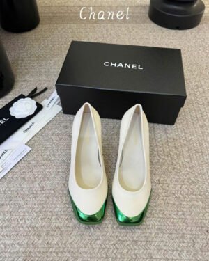 Chanel Iridescent Lambskin Heeled Pumps Shoes