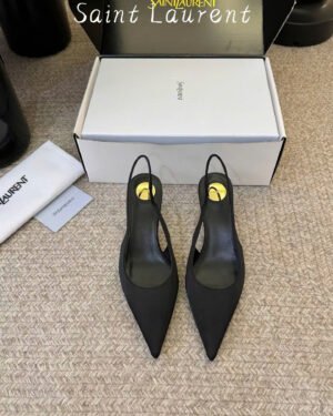 Saint Laurent L'entracte Slingback Pumps Shoes 6cm