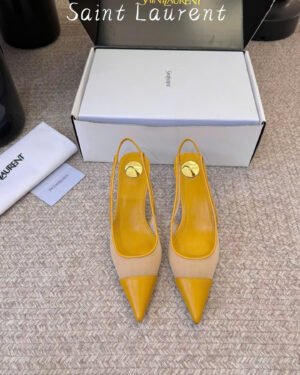 Saint Laurent L'entracte Slingback Pumps Shoes 6cm