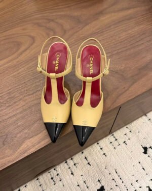 Chanel Coco Mary janes Slingback Shoes 9cm