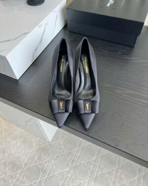 Saint Laurent Leather Anais YSL Pumps Shoes 7cm