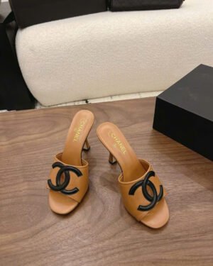 Chanel Coco Mules Lambskin Sandals 10cm