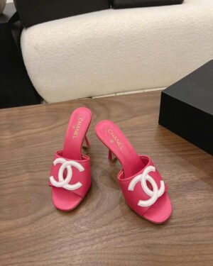 Chanel Coco Mules Lambskin Sandals 10cm