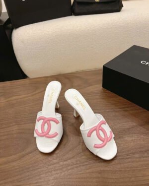 Chanel Coco Mules Lambskin Sandals 10cm