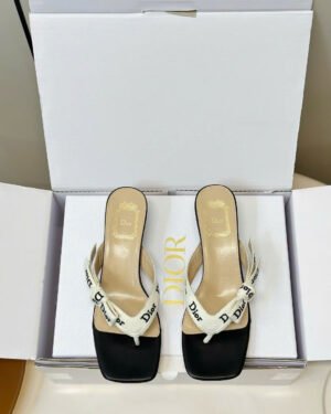 Dior J'Adior Embroidered Thong Sandal
