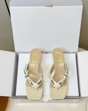 Dior J'Adior Embroidered Thong Sandal