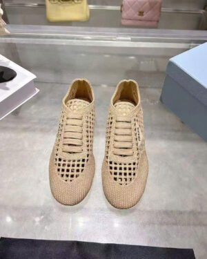 Prada Collapse Crochet Laced Sneakers