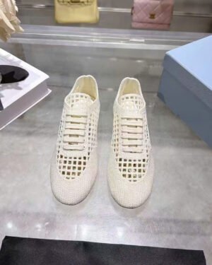 Prada Collapse Crochet Laced Sneakers