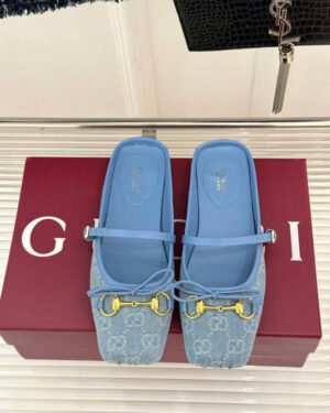 Gucci Horsebit Strap Ballet Flats & Mules