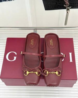 Gucci Horsebit Strap Ballet Flats & Mules