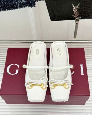 Gucci Horsebit Strap Ballet Flats & Mules