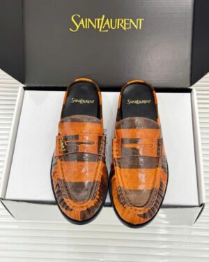 Saint Laurent Le Loafer Unisex Leather Mules